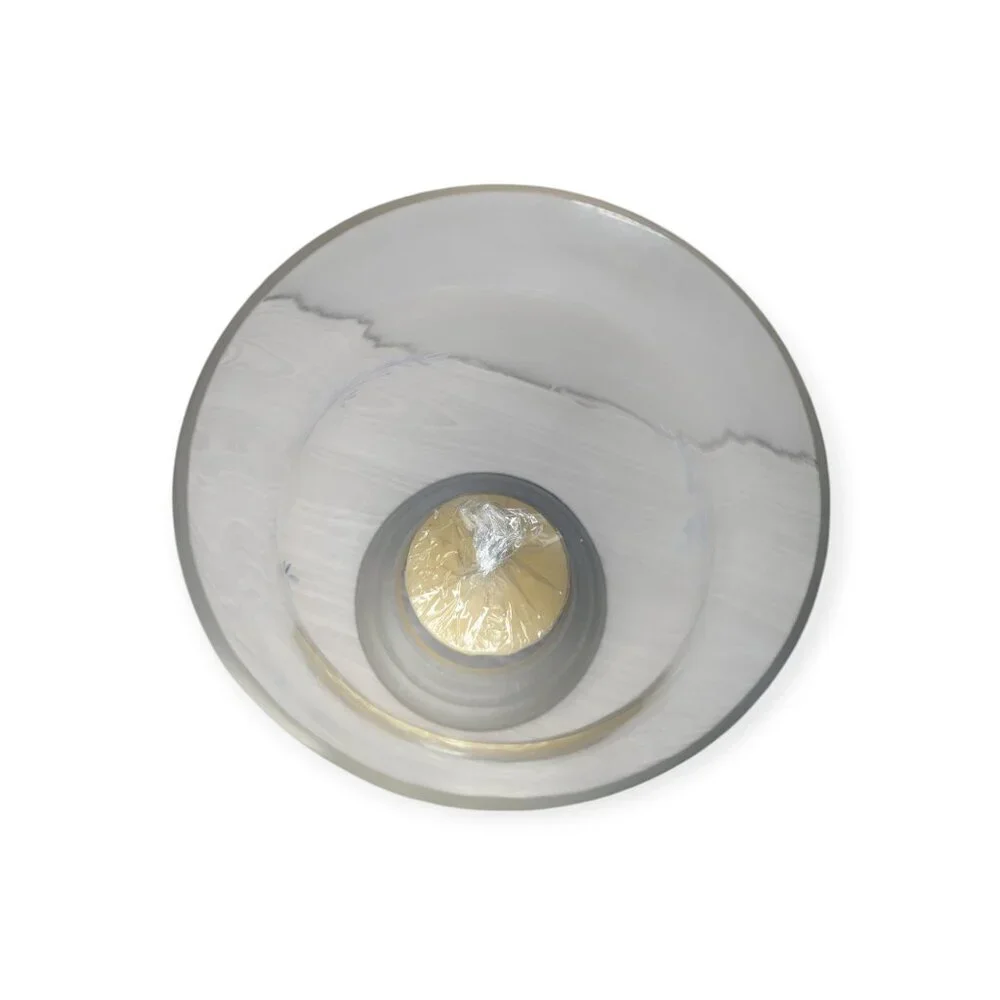 Pfaltzgraff Winter Frost Large Glass Hurricane Candle Holder Christmas Holiday